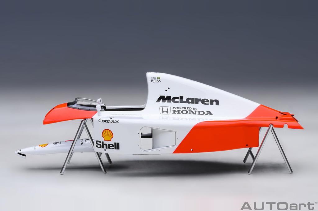 AUTOart Scale McLaren Honda Japanese Grand Prix 1991 Ayrton Senna logo 1/18 MP4/6 #1 (McLaren included)
