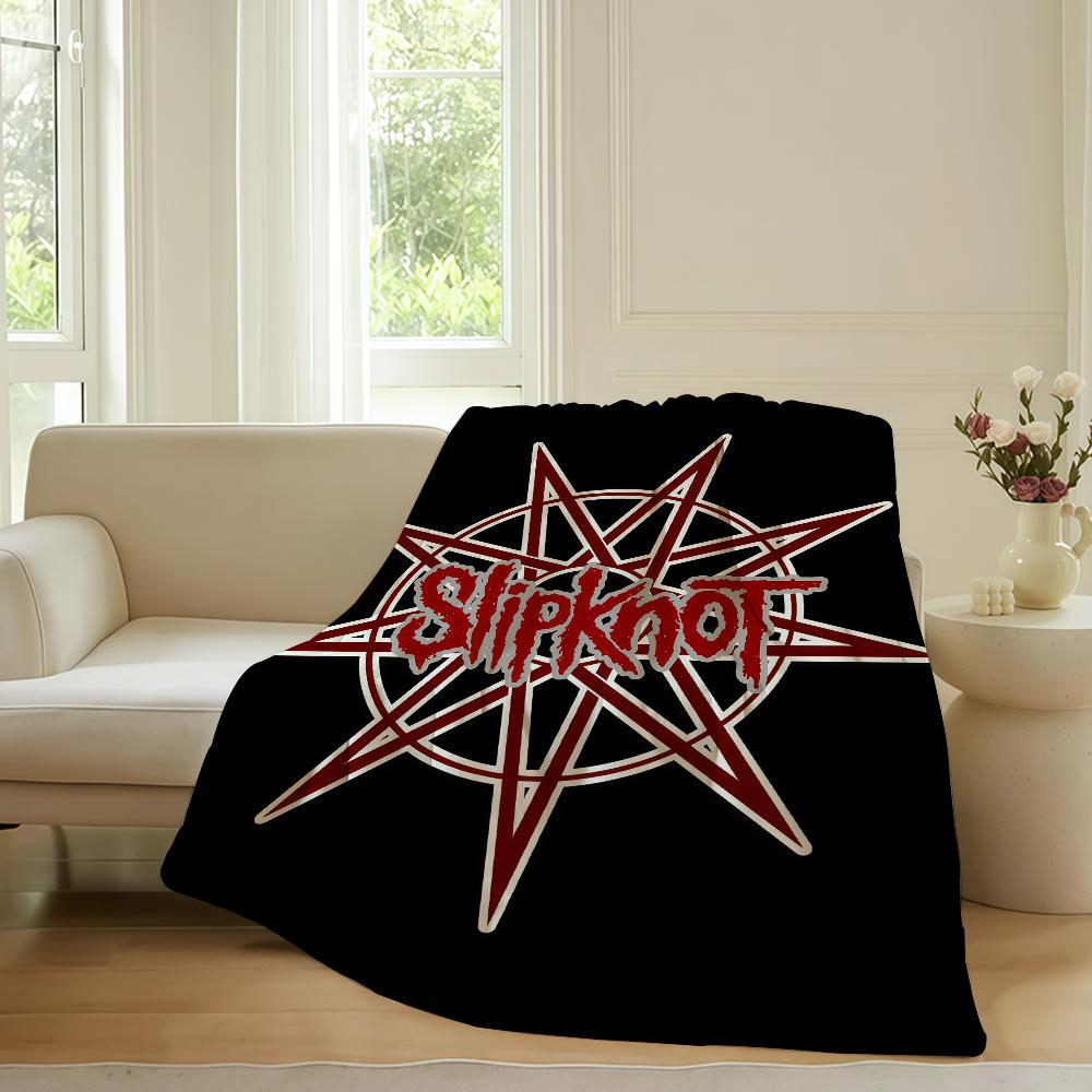 Hot rock band S Slip k knot Blanket For Sofa Office Bed Plane Travel Sleep Read Relax Camping Soft And Warm
