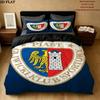 Piast Gliwice Pattern Bedding Uilt Set Uilt Cover Pillowcase Home Decoration Birthday Gift (1 * Duvet Cover + 2 * Pillowcase Without Core)