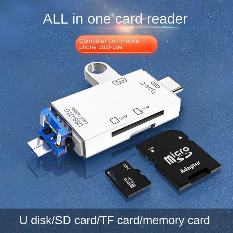 Telefon mobil, cititor de carduri pentru computer, card de memorie, disc U, card SD, card TF conversie multifuncțională, cu interfață tip c, USB, micro