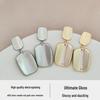 S925 Silbernadel Geometrische Quadratische Ohrringe – Elegant, Goldhaltig, Poliertes Finish