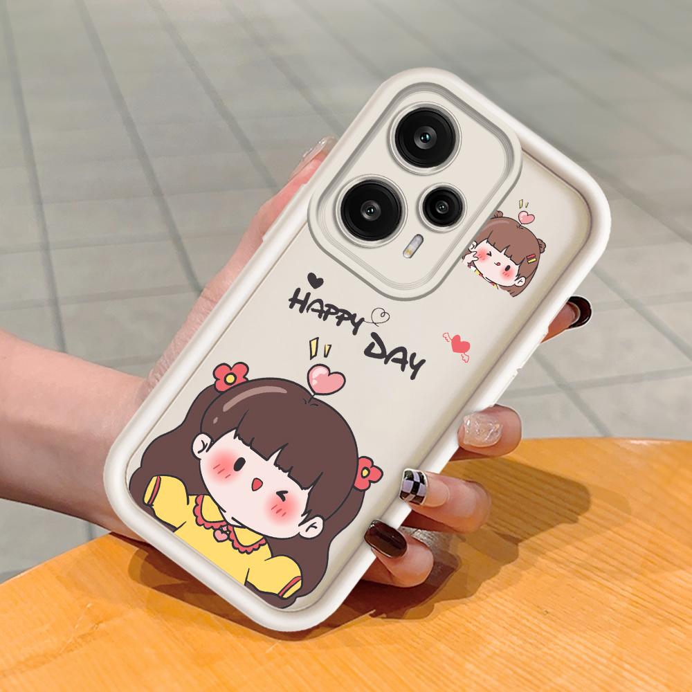 Soft Silicone Square Ladder Printing Pattern Phone Casing Full Cover Camera Shockproof Protection Rubber Case for Xiaomi Redmi