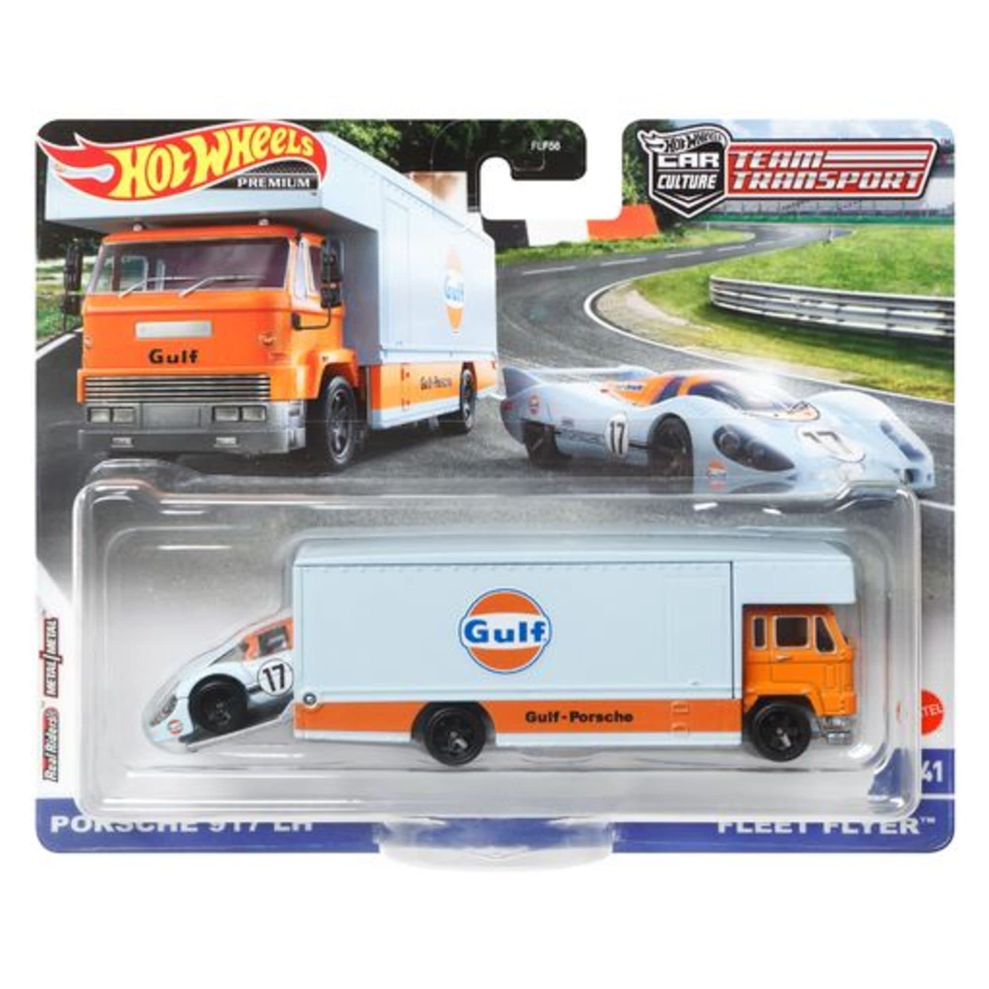 

ALLWIN Hot Wheels Fleet Flyer с Porsche 917 de de 18 en GGG3299 Коллекционер, LH, Коллекционный автомобиль на годы вперед,