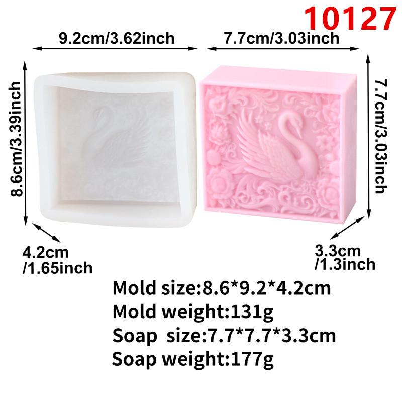 3D Square Animal Horsehead Elephant  Silicone Soap Mold DIY Flamingo Tiger Mold Craft Gift Handmade Bath Bomb Making Supplies