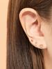 Minimalpiercing 14K Twist Heart Piercing Earrings