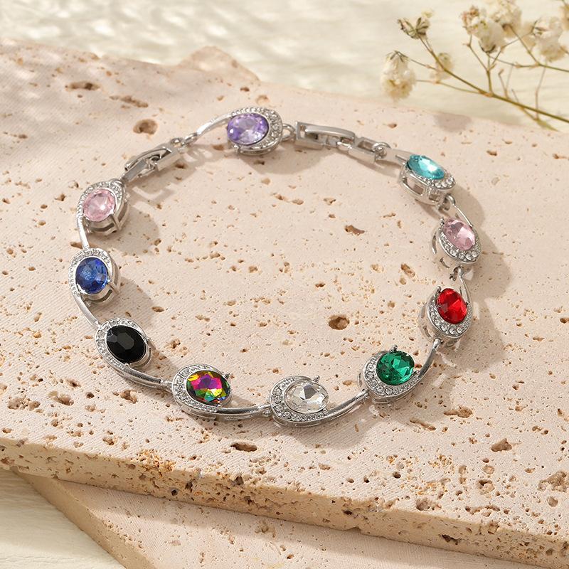 Zircon 6-character High-end Jewelry Niche Women's Luxury Multi-color Women's Bracelet