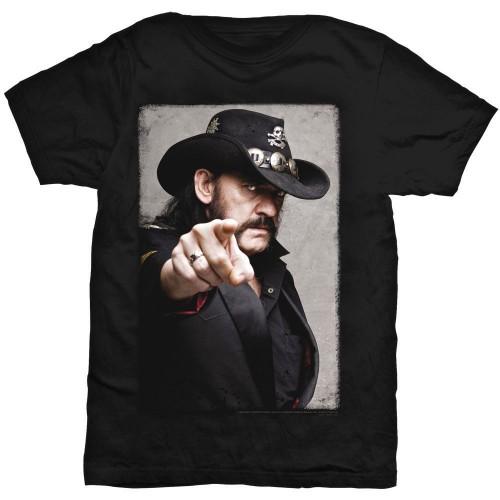 Lemmy Unisex-Erwachsene Pointing Photo Back Print T-Shirt