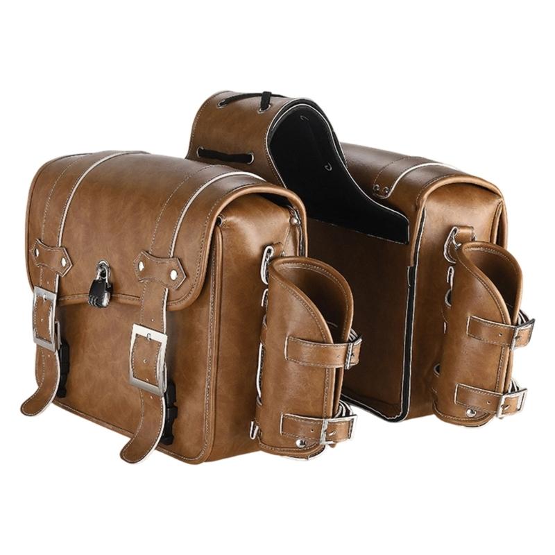 Retro Style Saddlebag Motorcycle Tool Bag Waterproof Travel Luggage Storage Bag Over Saddlebags Motorbike Accessories