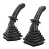 2 Stück 3-Knopf Bagger Joystick Griffe mit Staubschutzmanschette Ersatz für Doosan DH DX150 215 225 300 370-9C
