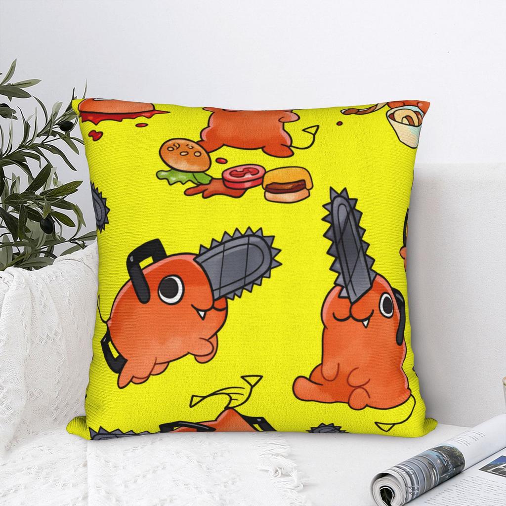Anime C-Chainsaw Man Pochita Pillow Cover Funny Pillow Case For Sofa Home Decor Custom Cushion Cover Gift