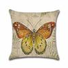 Cute Butterfly Pattern Pillow Case Beautiful Butterfly Cotton Linen Pillow Case Decorative Pillowcases Kussensloop Almohada