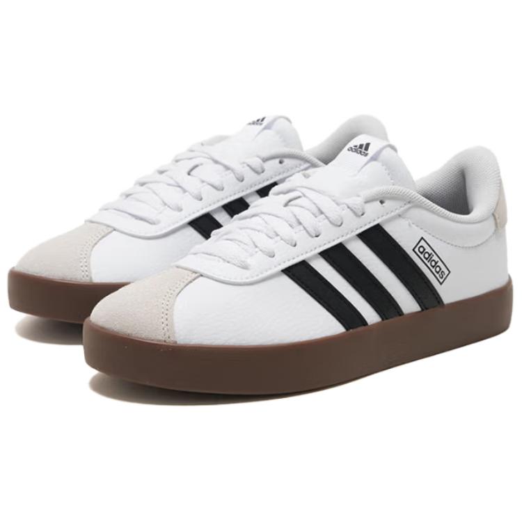Adidas VL COURT 3.0 Anti Slip Wear Resistant Low Top Skateboard Shoes Women's White Sneakers KJ4000