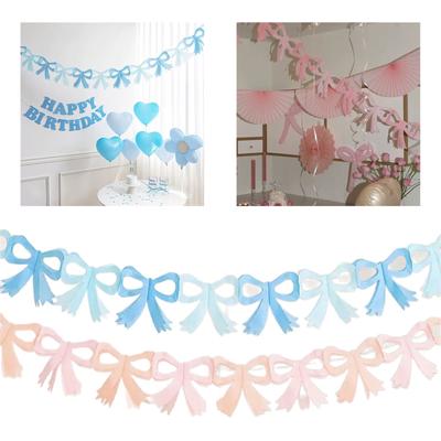 Recyclable Paper Butterfly Garland Flags Banners Ballet Wall Hanging Decoration For Celebration Birthdays Graduations