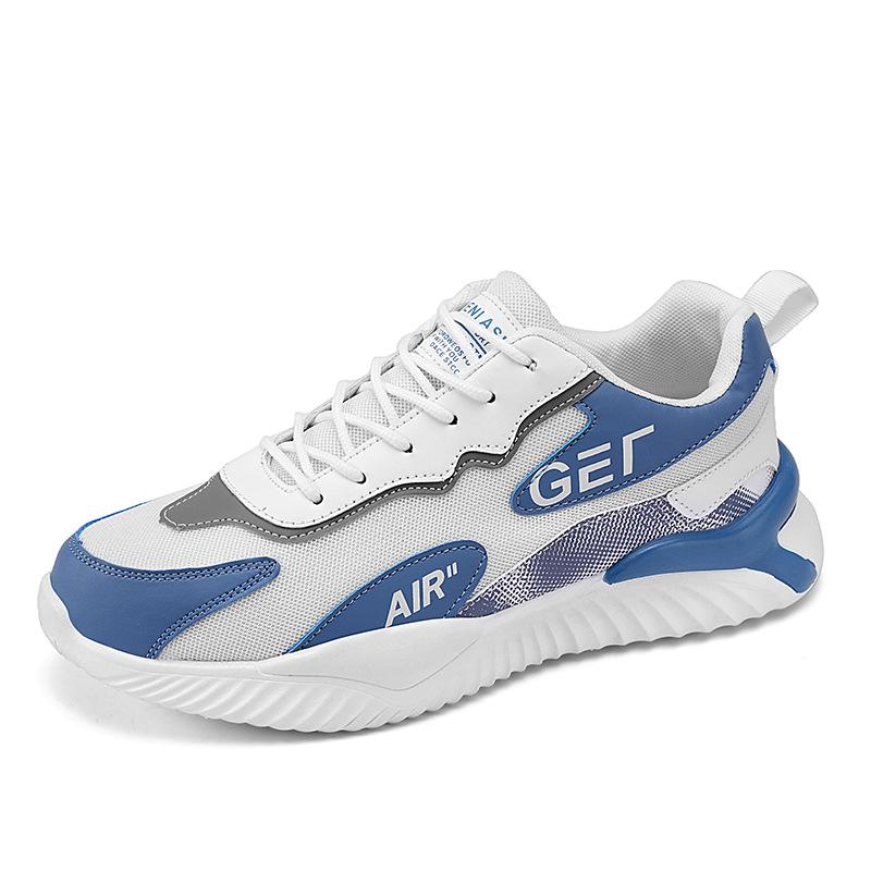 

Contrasting color mesh breathable casual shoes men s shoes spring and autumn new trend lightweight wear-resistant student running sports shoes 39