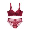Ladies' underwear gathers without steel rims, small breasts, not empty cups, lace, pure desire bra set 8133, light pressure, thin breasts.