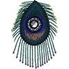 Tassel Chain Shoulder Board Badges Beads Rhinestones Patch Epaulet Epaulette Applique for Military Suit 2 Pieces