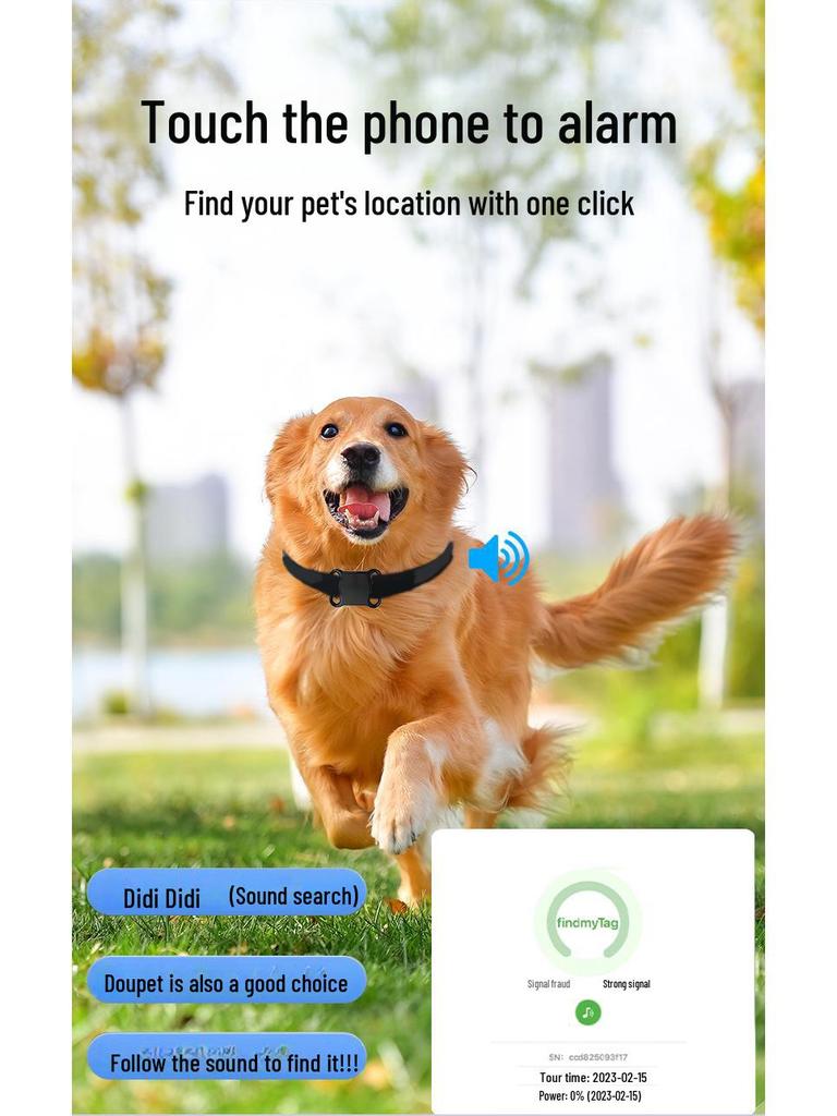 Pet GPS Collar: Anti-Lost Waterproof Tracker for Dogs and Cats