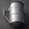 Retro Distressed 304 Stainless Steel Outdoor Mug - Portable Camping Coffee or Juice Cup