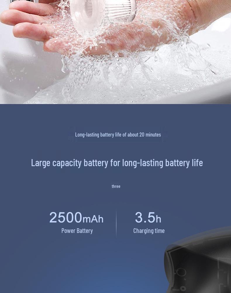 Dual-Use Portable Wireless Vacuum Cleaner for Home, Car, and Windows