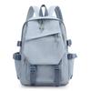 Student Backpack Solid Color Backpack Travel Bag Lightweight Casual Backpack