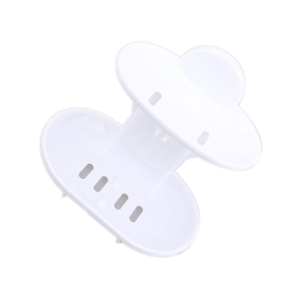 Home Bathroom Shower Soap Dish Box Holder Suction Cup Holder Case Container