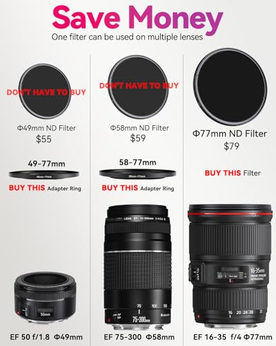 67Mm To 82mm Lens Adapter Ring Black Step Ring Suitable for UV ND CPL Filters Universal SLR Lens