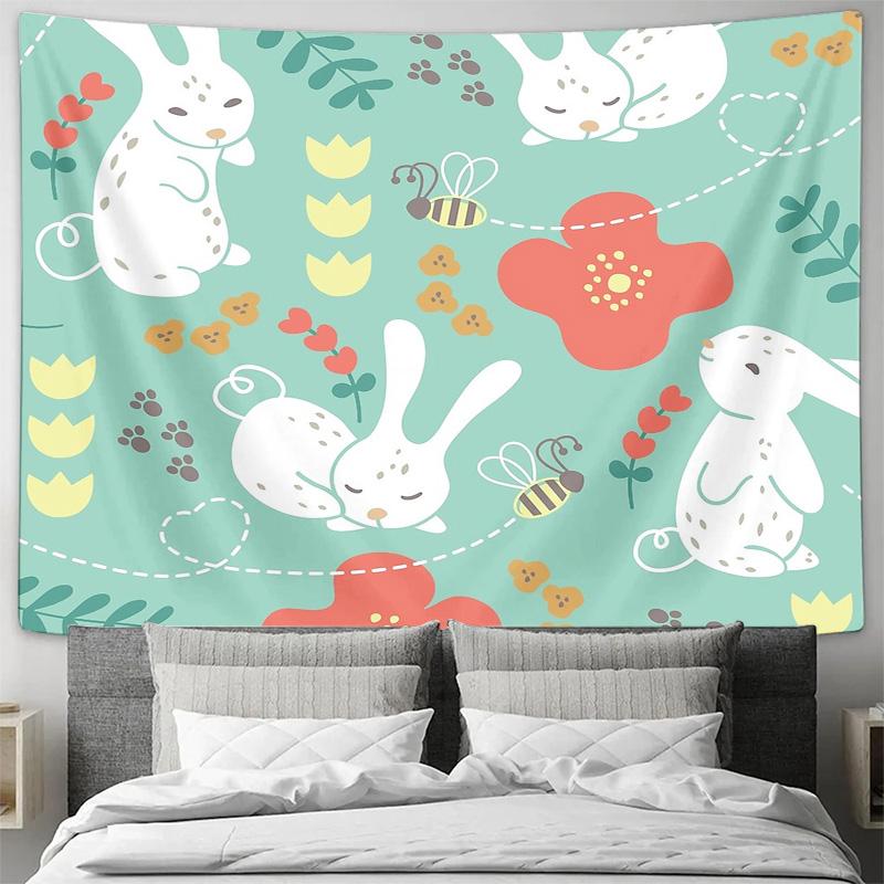 Wall Tapestry Aesthetic Room DecorBoho Wall Hanging Nature Floral Pattern Cottagecore Bedroom Decor Dorm Room Living Room Home D