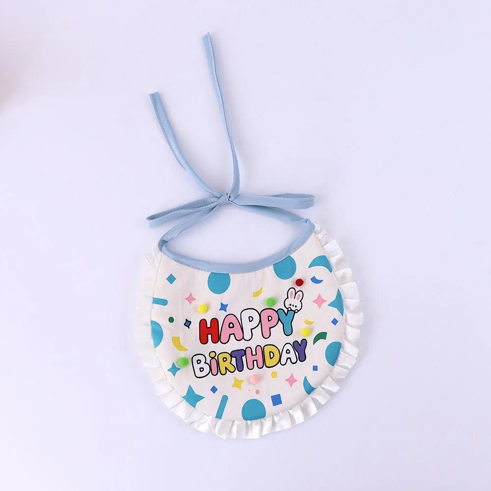Cat & Dog Birthday Party Costume: Cute Japanese Scarf, Hat, & Bib Set