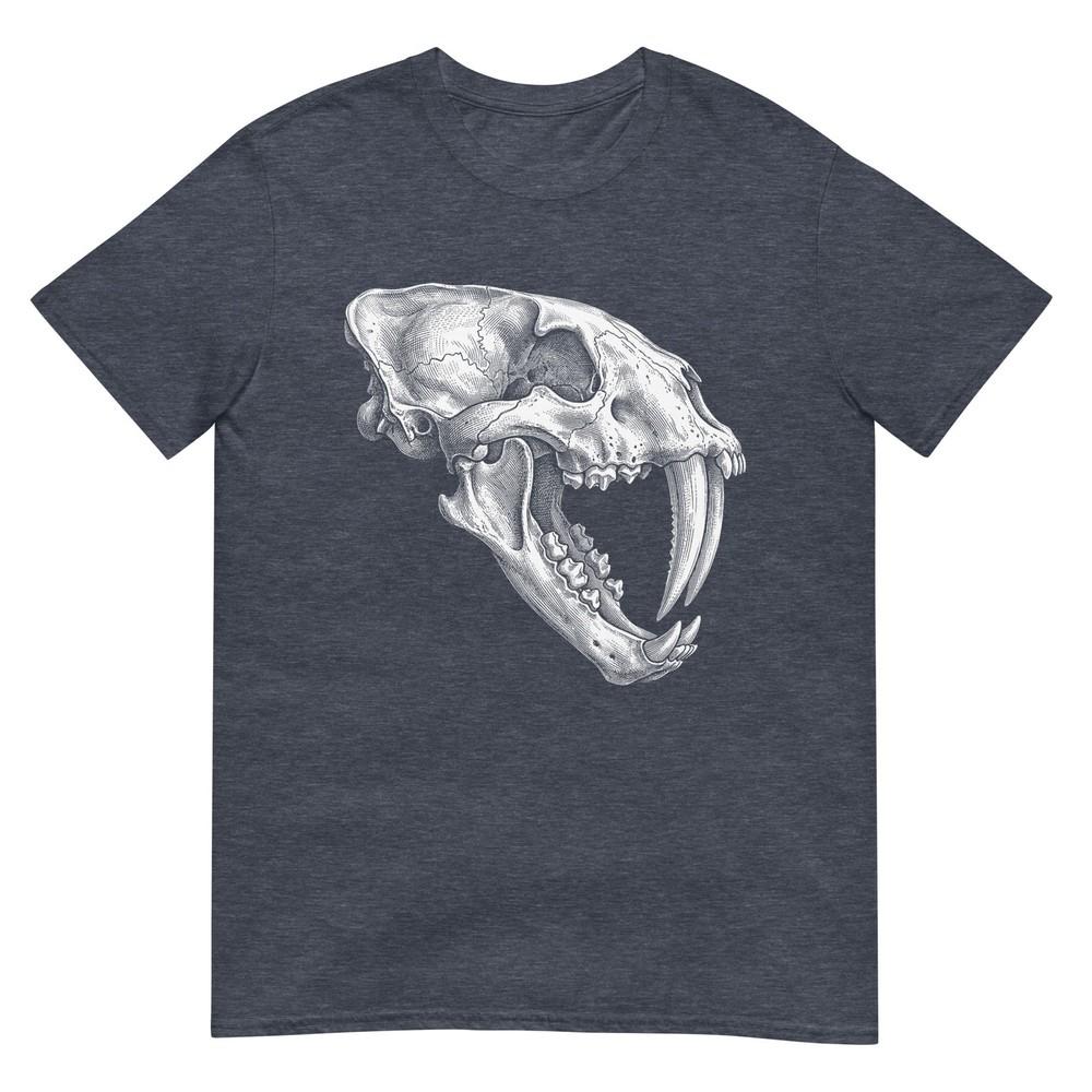 Smilodon Skull Saber Toothed Cat Ice Age Fossil Tshirt
