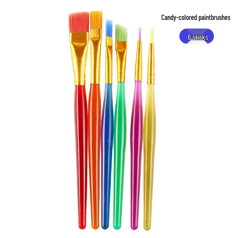 Children's Round Sponge Brushes for Art & Painting - Mushroom Head Tools for DIY Graffiti and Kindergarten Use