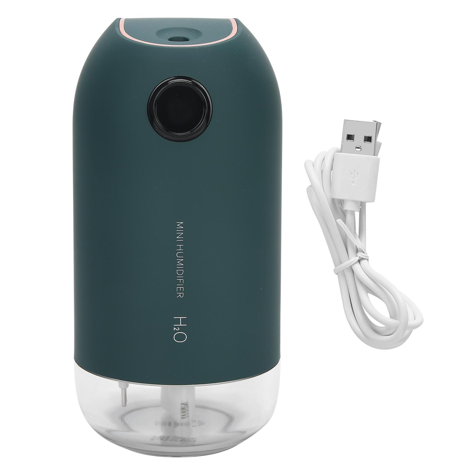 

500ml Air Humidifier Mist Maker, Mini Air Humidifier Portable USB Rechargeable Mist Fogger Maker with Night Light светло-зеленый