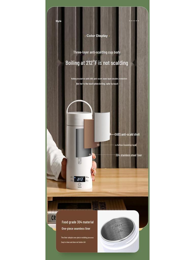 Portable Electric Kettle - 110V US, UK, EU Standards