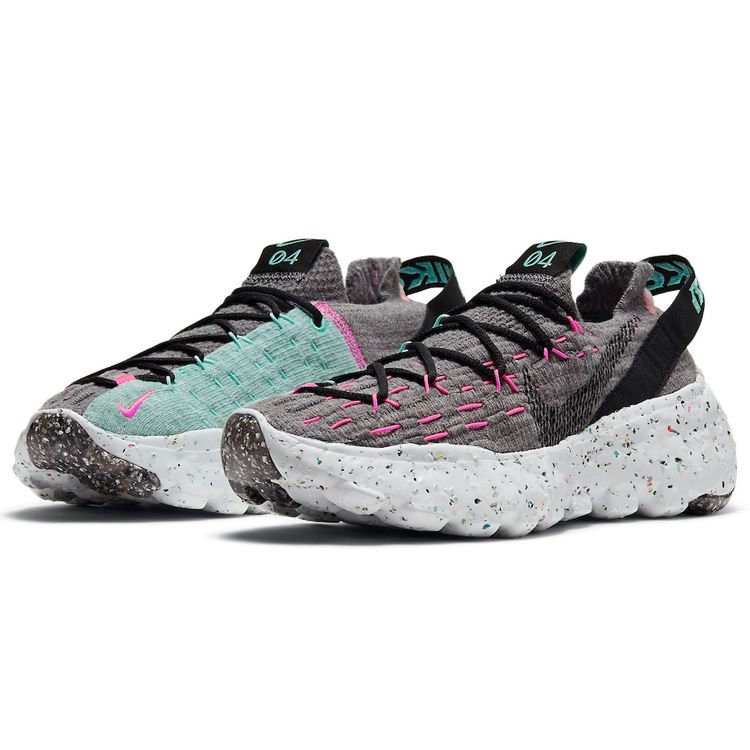 Nike  Space Hippie 04 South Beach Women Sneakers Grey Smoke-Grey Black CD3476-003