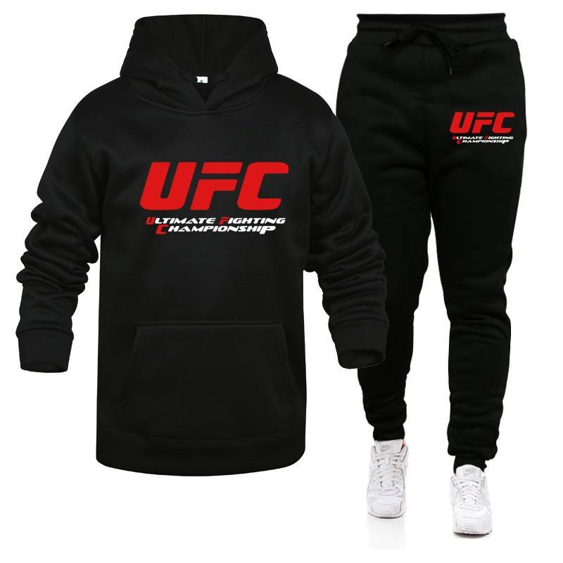 European and American men s new hoodie sports suit, men s and women s pullover sports sweater pants suit S чёрный
