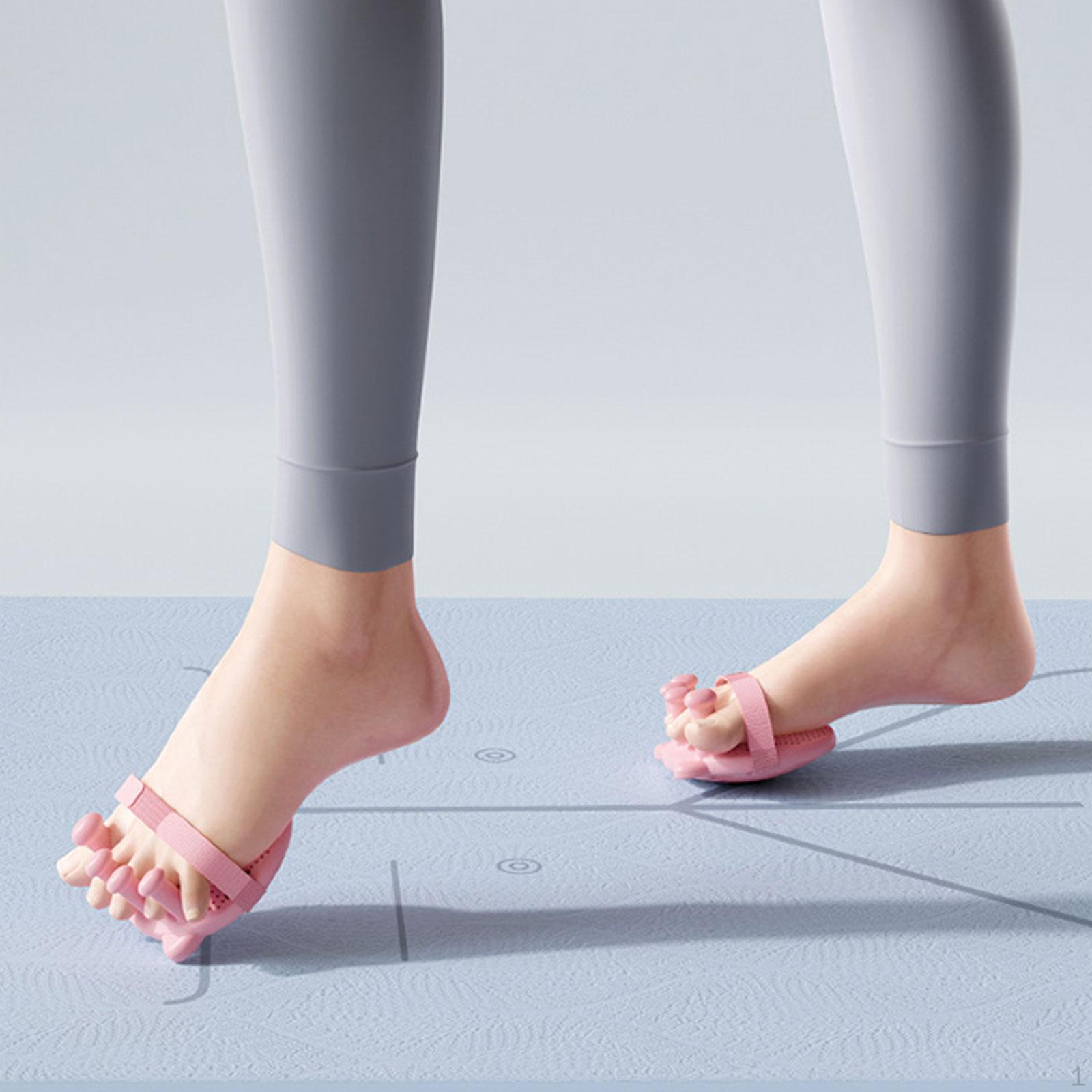 Toe Separator Spacer Leg Exerciser Soft Finger Dividers Strengthener розовый