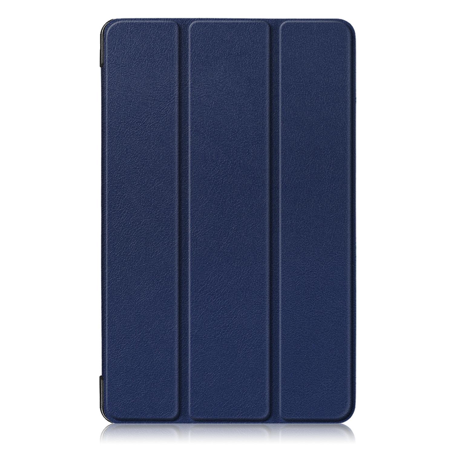 

For Samsung Galaxy Tab A 8.0 (2019) with S Pen P200 P205PU Leather Protection Cover Case with Tri-fold Stand SM-P200 P205 темно-синий