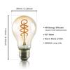 Ampoule LED - NETTLIFE - Edison A60 - Culot E27 - 4 W - Blanc chaud 2200 K