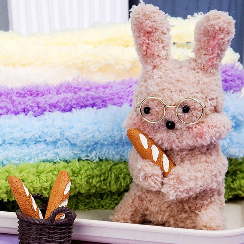 Plüsch-Twist-Stab Korallen-Samt-Twist-Stab Dicke Pfeifenreiniger Große Größe Kunsthandwerksprojekte DIY Dekorationsmaterial 100cm