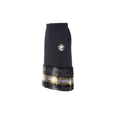 Sportswear Nsw Fun Plaid Splicing Knitted Long Skirt Women Skirts Black DD4536-010
