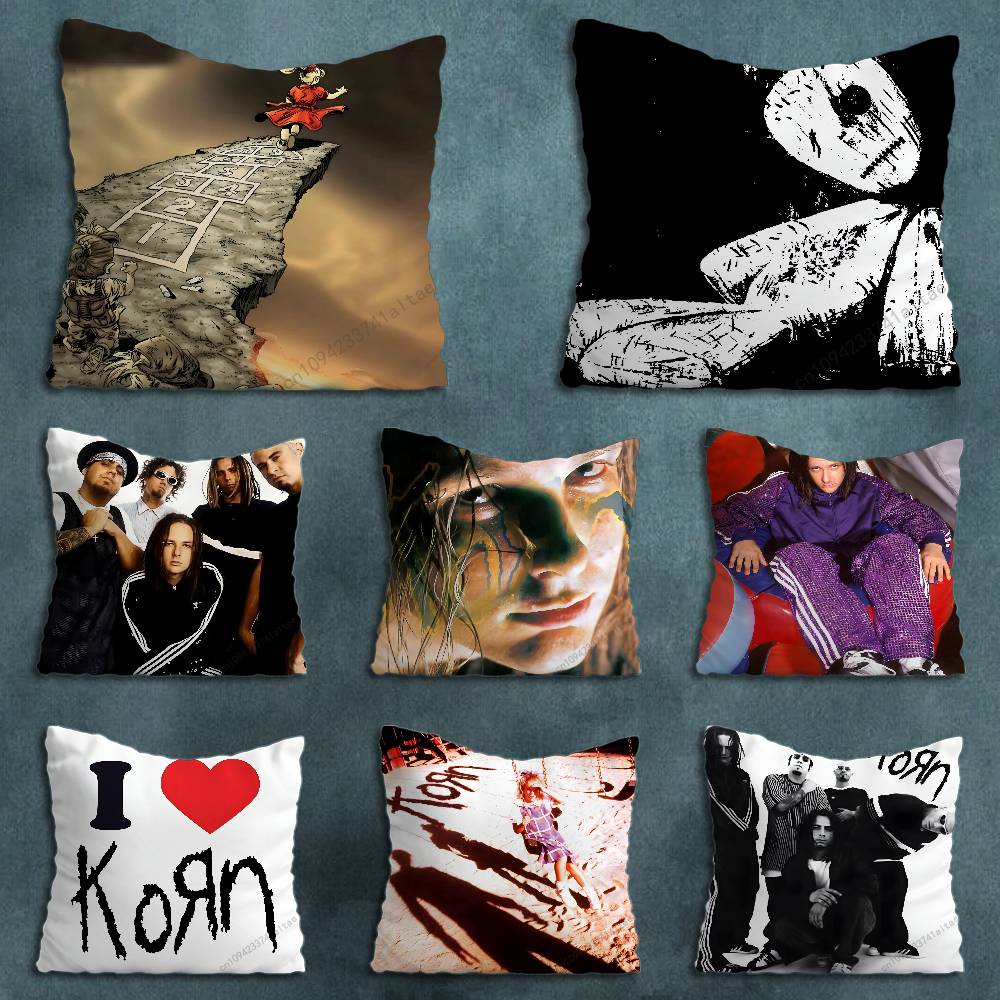 Band KKorn Rock pillow over living room sofa cushion cover home decoration bedroom room bed pillow cover