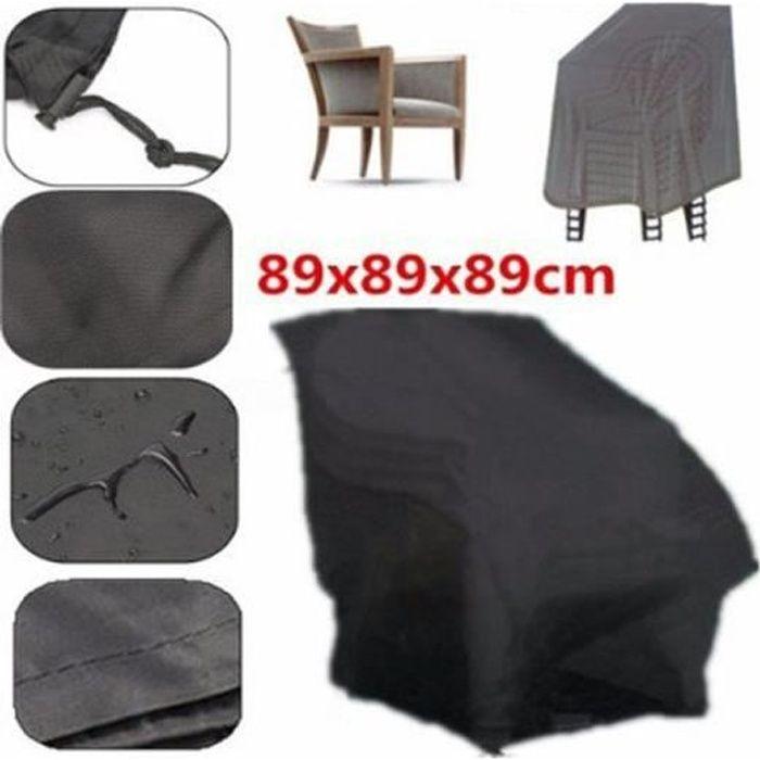 Housse protectrice - 89 x 89 x 120 cm - Étanche - Antipoussière - Anthracite