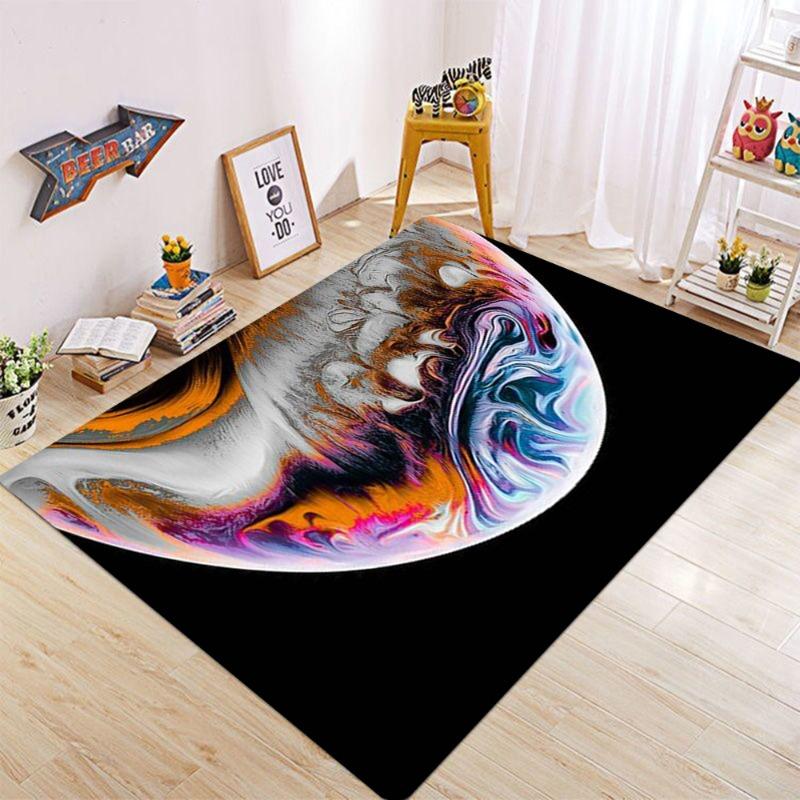 Moderner Abstrakter Mond Teppich Schlafzimmer Wohnzimmer Dekoration Kleiderschrank Schuhschrank Bodenmatte Lounge Balkon Kissen Geburtstagsgeschenk
