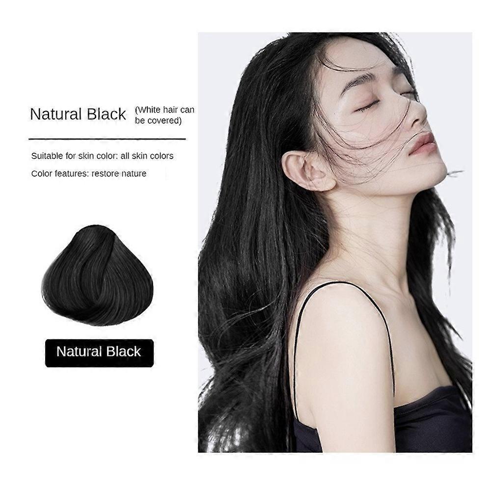 Herbal Black Dew Shampoo 3 in 1, Natural Hair Dye Shampoo for Men & Women, Black Hair Color with Plant Extracts, Conditioning & Coloring, 300ml