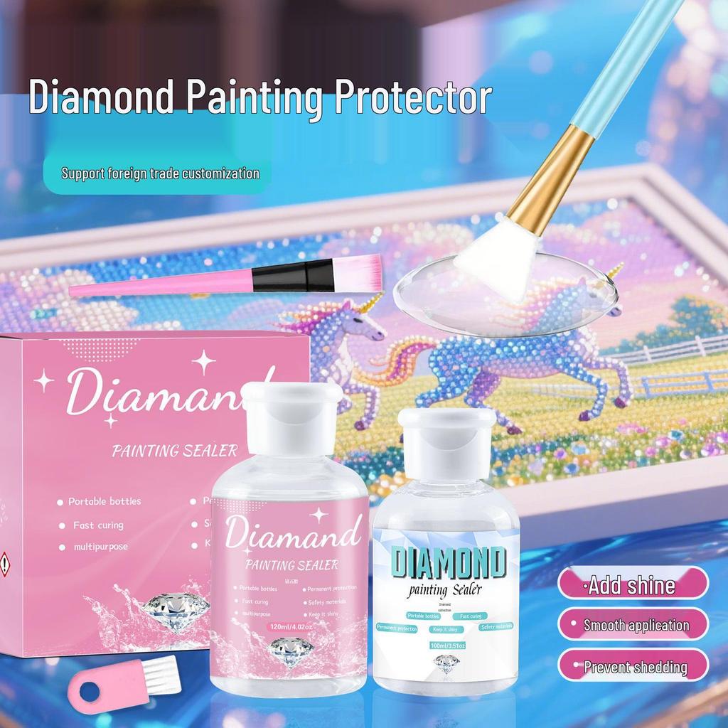 DIY Kids' Puzzle Painting Glossy Protective Glue - High-Gloss, Anti-Fall, Transparent