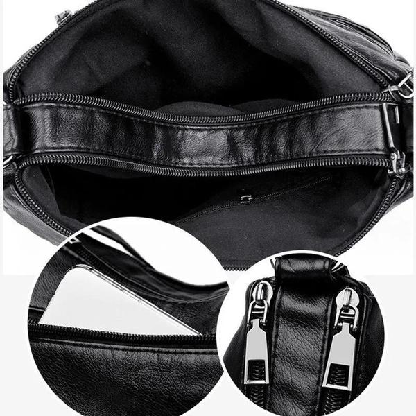 Women's Handbags Tablets Bags Multi Pocket and Large Capacity Zipper Waterproof Faux Leather Shoulder Bag Crossbody Bag