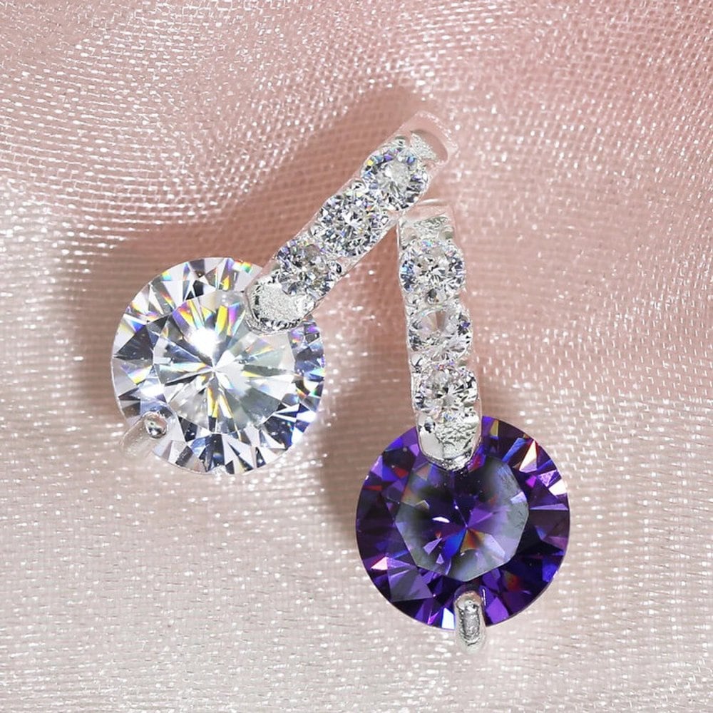 

Liztara / Sterling Silver Aurora Rosaline Earrings Lavender Purple