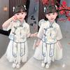 Girls Hanfu Tang Suit Two Piece Set Ancient Dress Baby Traditional Costume