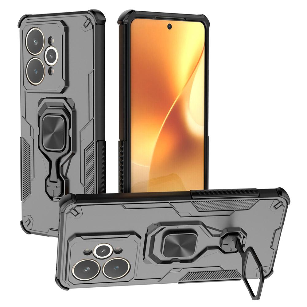 For Realme 15 5G Case Rotatable Ring Kickstand PC+TPU Shockproof Phone Cover