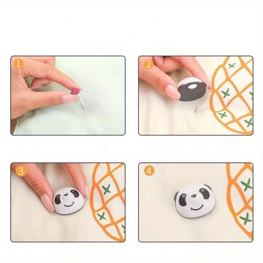 Panda Quilt Retainer Clips - Anti-slip Fixing Buckles for Bedding - 8 Pieces Set - Suitable for Sofa Cushions and Quilt Covers