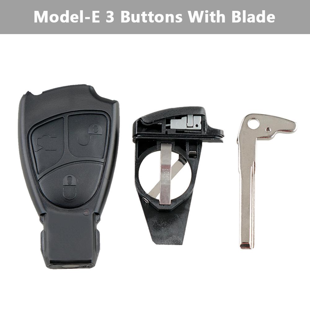 2/3/4 Buttons Smart Car Key Fob Shell Auto Car Key Case Replacement Remote Cover Fit For Mercedes-Benzc M B E Cl Sl Key Shell